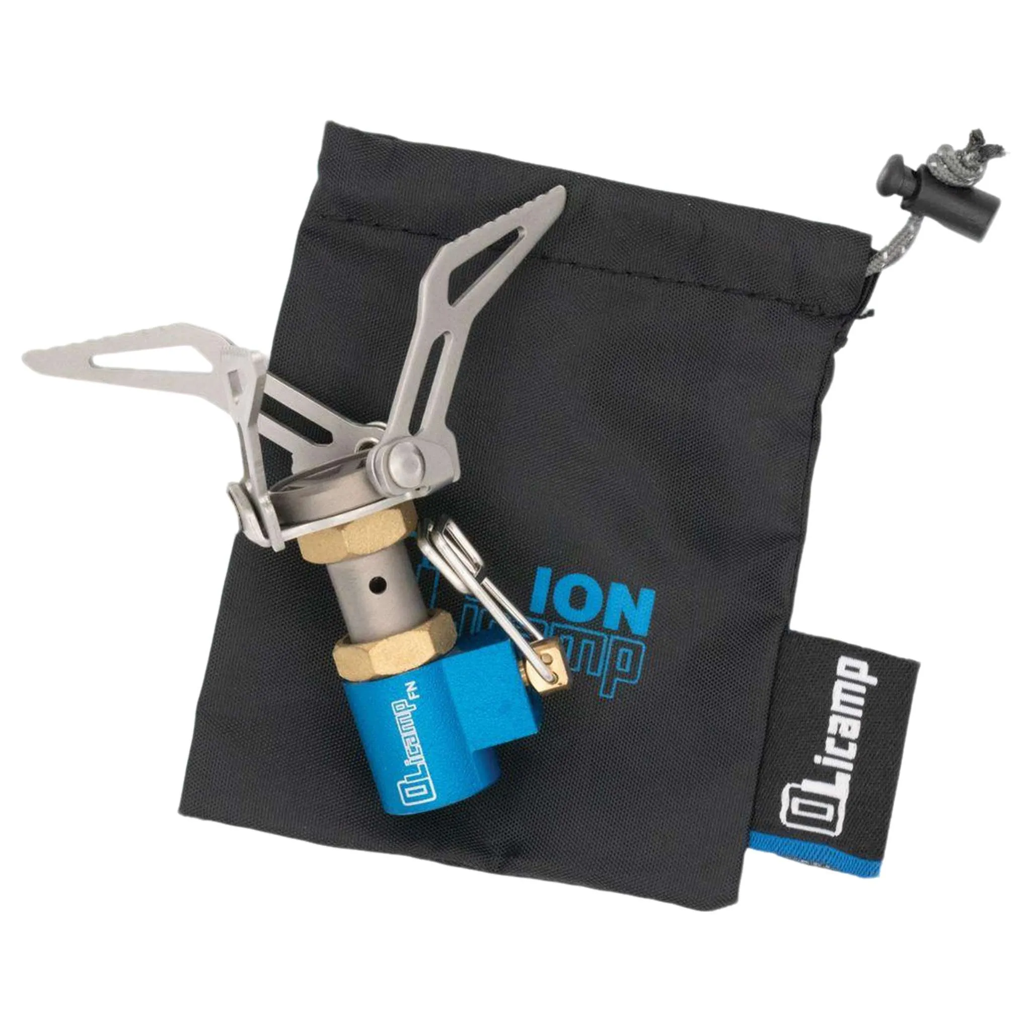 Olicamp ION Ultralight Stove & Titanium Space Saver Pot Combo for Efficient Backcountry Cooking