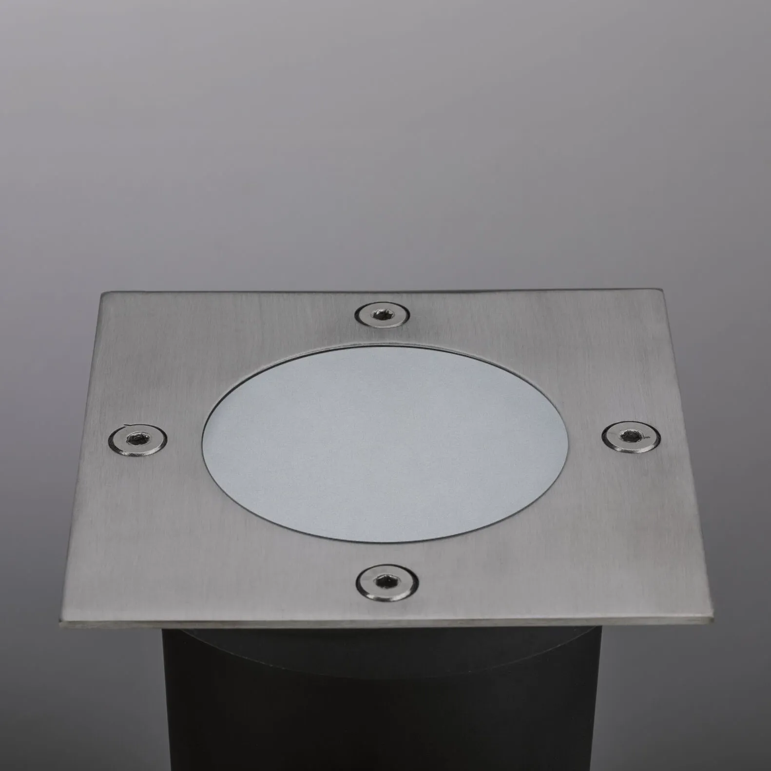 Plug & Shine Outdoor 3.6W LED Recessed Floor Individual Square Spotlight in Stainless Steel