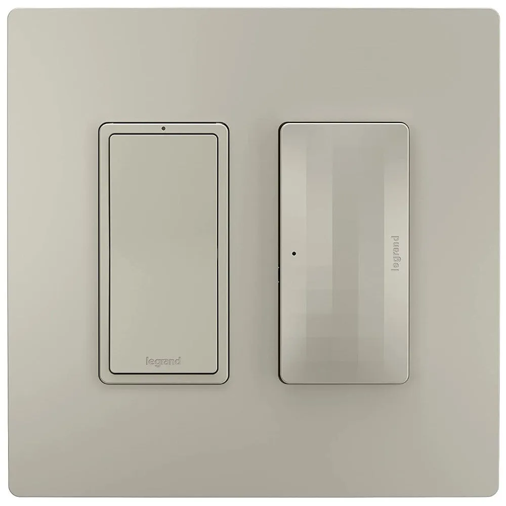 radiant 3-Way/Multi-Location Rocker Smart Light Switch with Netatmo, Nickel