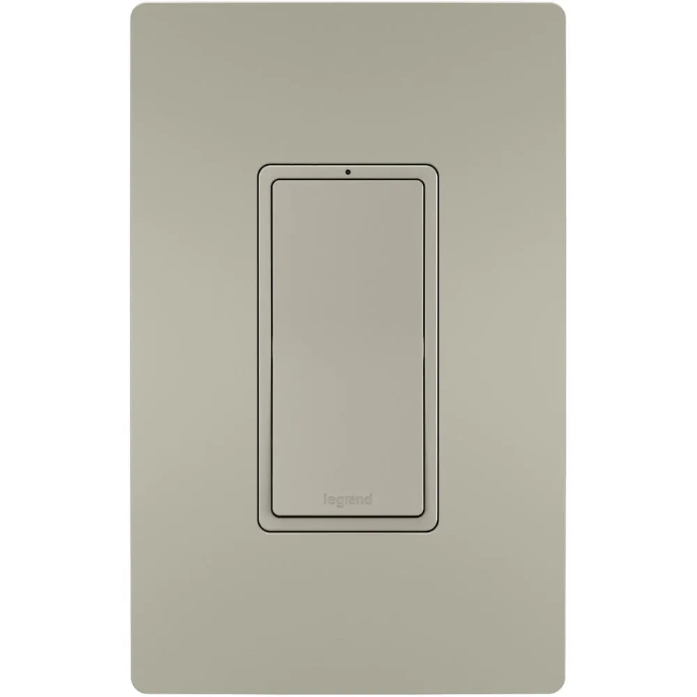 radiant 3-Way/Multi-Location Rocker Smart Light Switch with Netatmo, Nickel