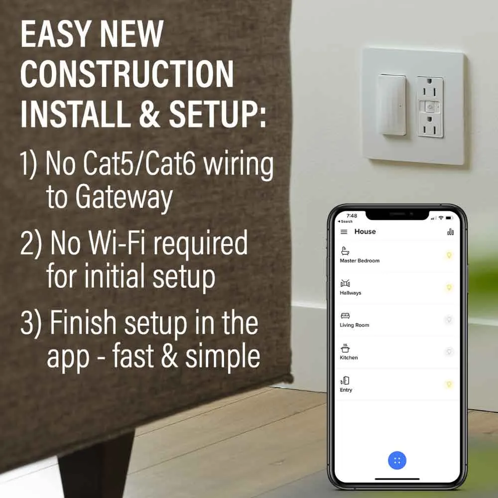 radiant Smart Surface Mount Gateway With Netatmo, Matte White