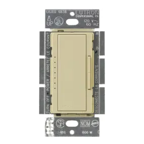 RadioRA 2 Maestro Smart Dimmer Switch, 150W LED/450W MLV, Single-Pole or Multi-Location, Ivory