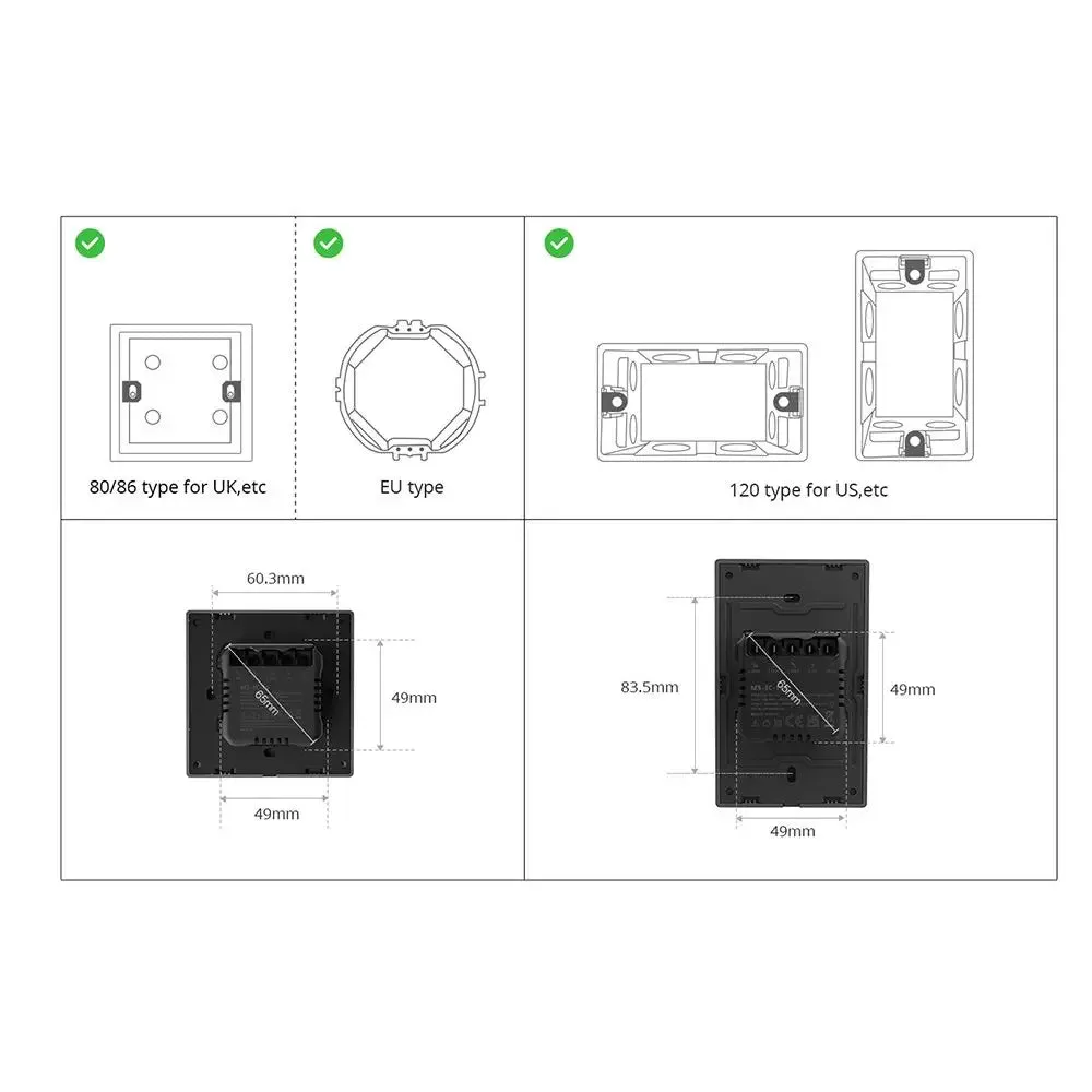 SONOFF SwitchMan Smart Wall Switch-M5 (1 Gang - Type 80)