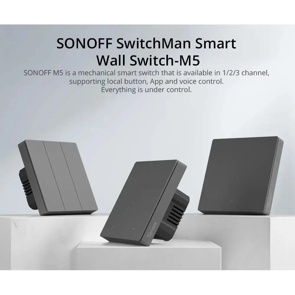 SONOFF SwitchMan Smart Wall Switch-M5 (1 Gang - Type 80)