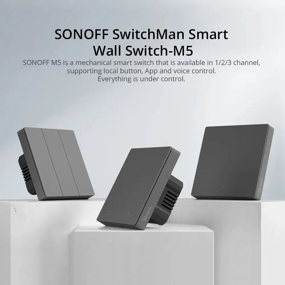 SONOFF SwitchMan Smart Wall Switch-M5 (1 Gang - Type 80)