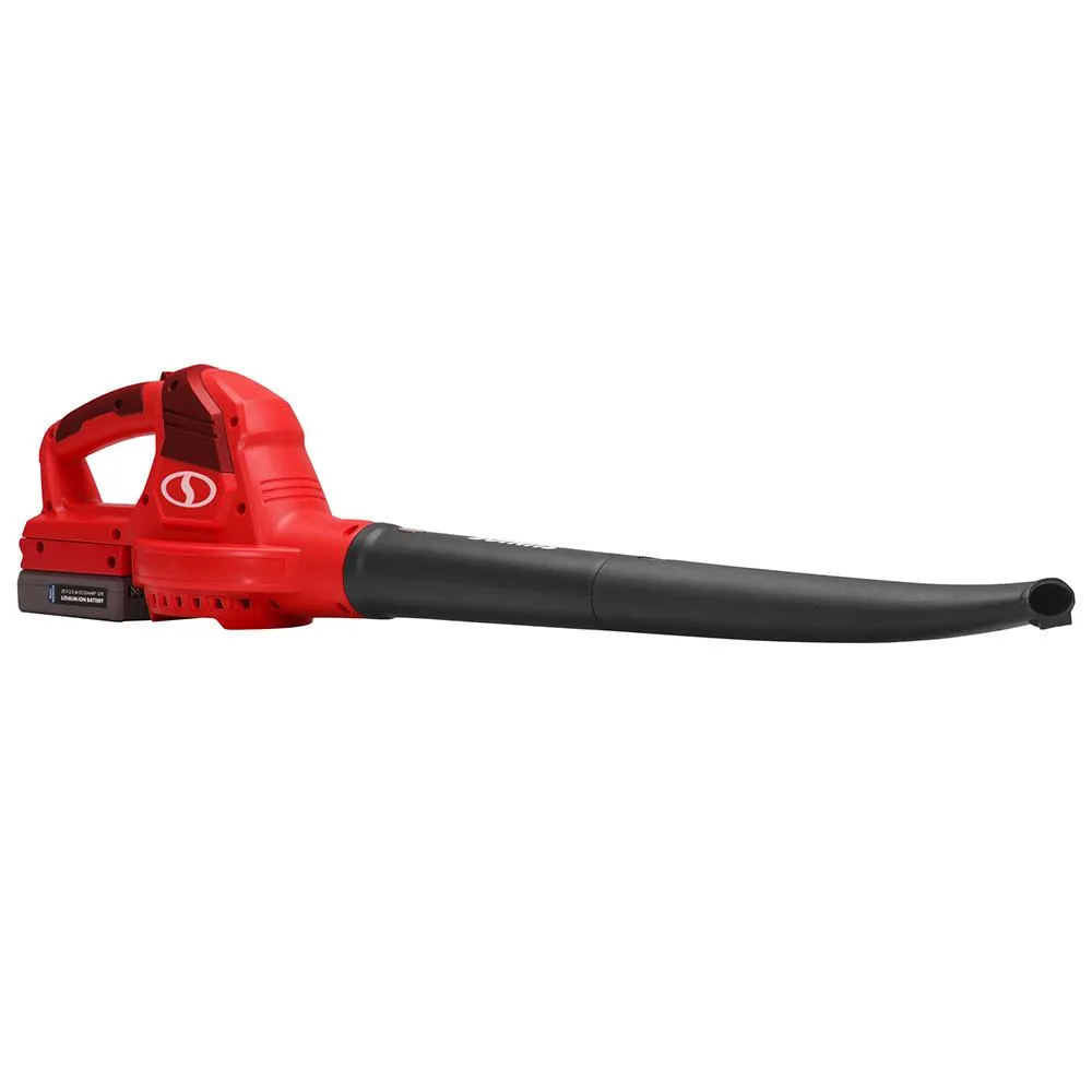 Sun Joe 20ViONLT-BLW-RED 20-Volt iON Cordless Blower/Sweeper Kit | W/ 2.5-Ah Battery and Charger (Red)