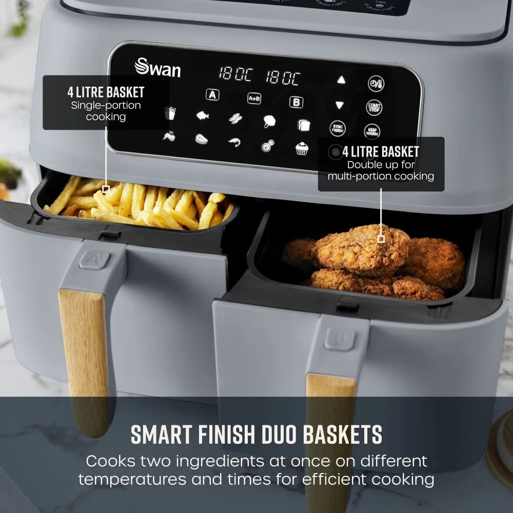 Swan Nordic Duo 13-in-1 Air Fryer