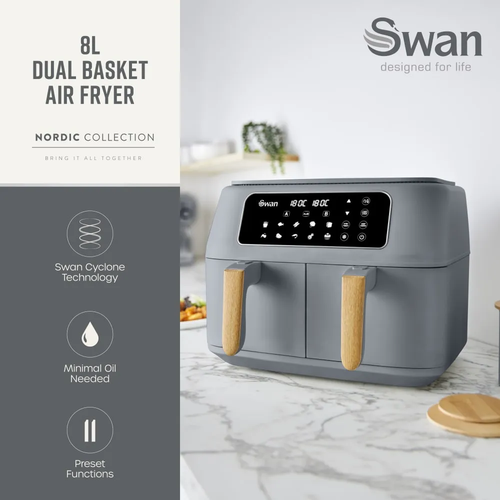 Swan Nordic Duo 13-in-1 Air Fryer