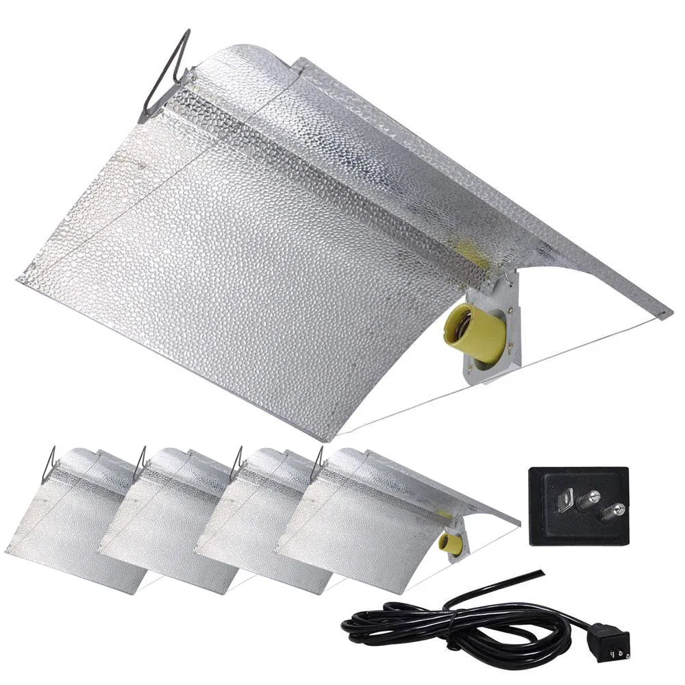 TheLAShop Set(5) 27"x18" XL Adjustable Wing Grow Lights Reflector Hoods