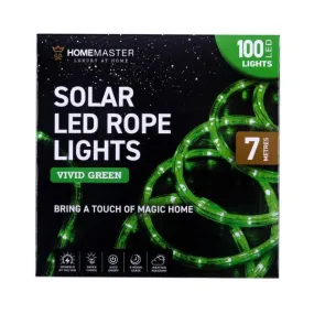 Vivid Green Led Solar Rope Light - 700cm